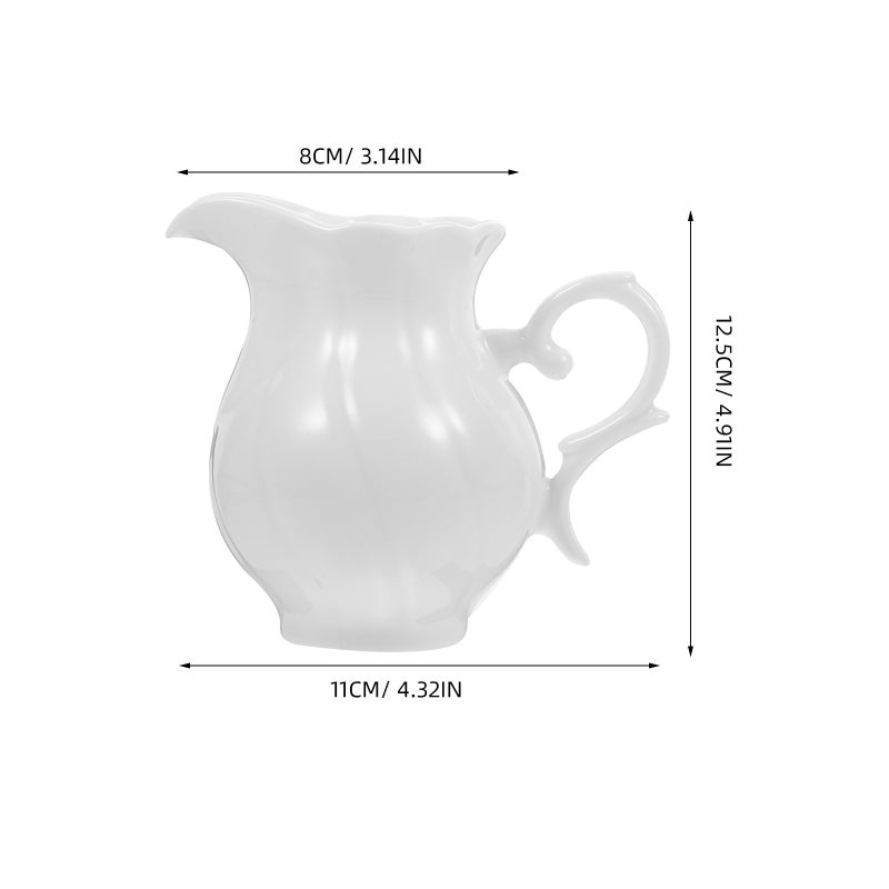 Vintage Ceramic Creamer with Handle Coffee Creamer Pitcher Jug Ceramic Kettle - Image 2