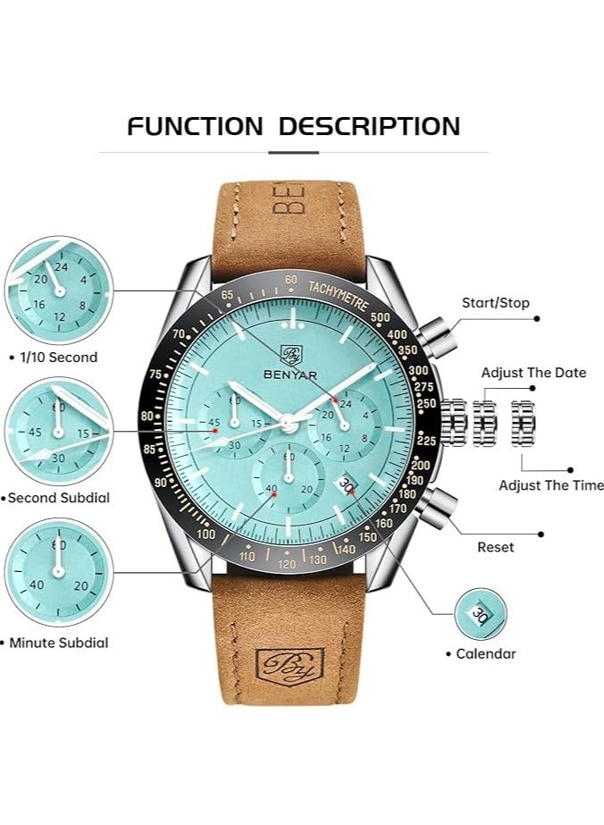 بينيار ساعات رجاليه  كوارتز ضد الماء - Image 4