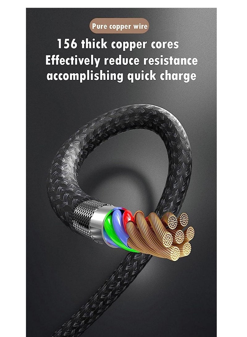 3 in 1 Multi 5A original fast charging 1.2m cable, CE, FCC, ROSH Certified, Lighting/Type C/Micro, compatible with iPhone 3A /Huawei - Image 5