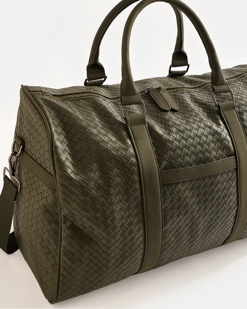 Redtag Green Duffle Bag With Matching Strap