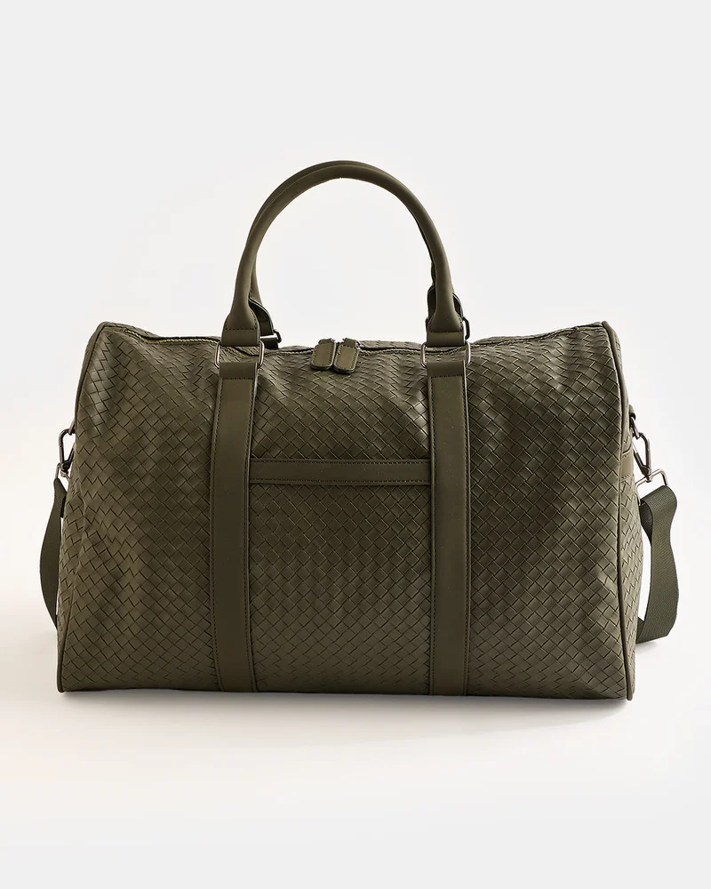 Redtag Green Duffle Bag With Matching Strap