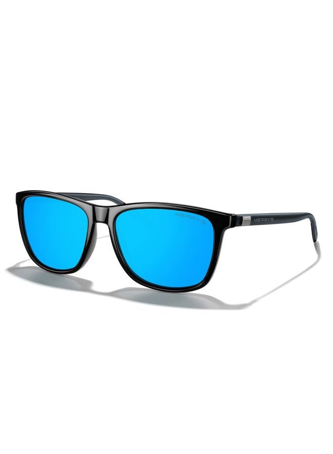 MERRY'S Unisex Polarized Aluminum Sunglasses Vintage Sun Glasses For Men/Women S8286 (Blue, 56) - Image 1