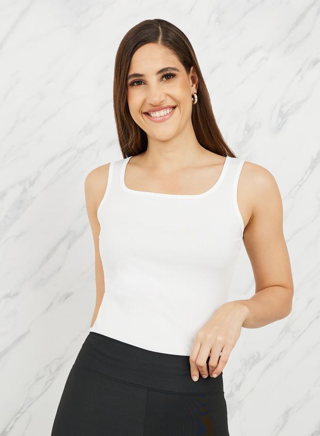 Take Two Ribbed Square Neck Tank - Image 1