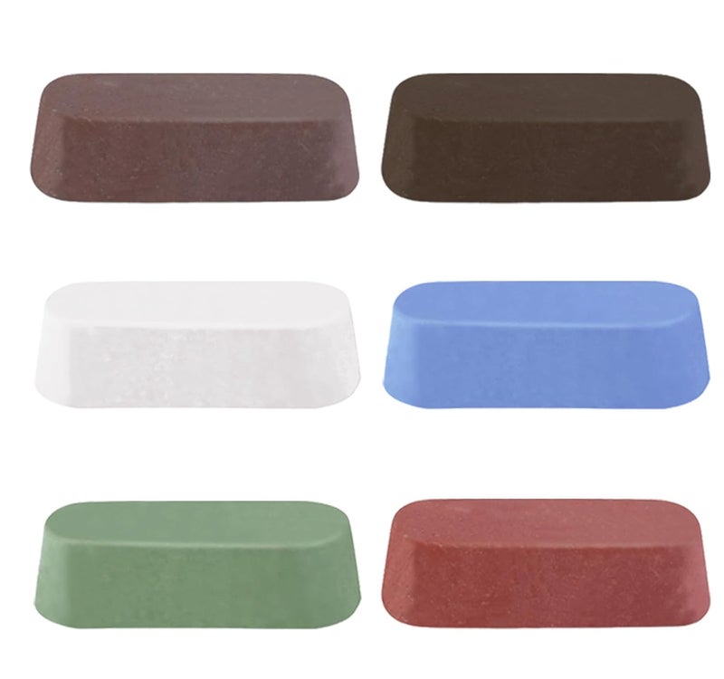 Tworider 6 Pieces Metal Polishing Compound for Polishing Wheel, Polishing Wheel Compound, Grit Corresponds to Coarse To Fine Color for Stainless Steel, Jewelry, A Polishing Compound - Image 1