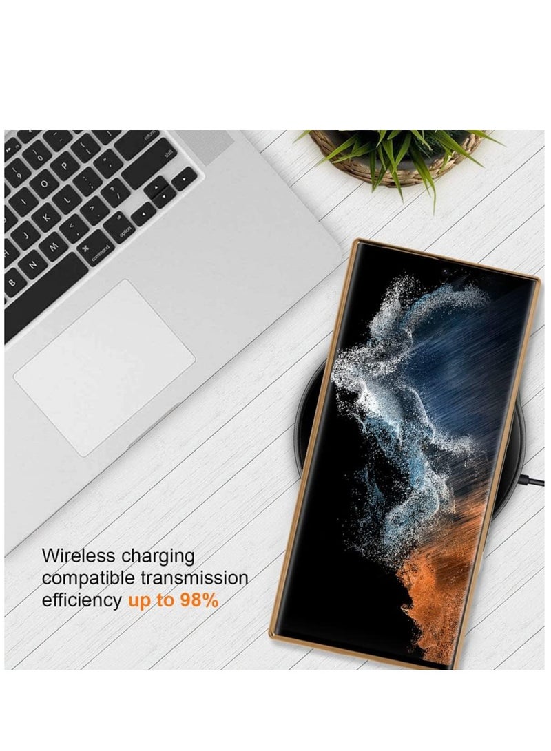 ELTRAZONE ELTERAZONE Magnetic Clear Case for Galaxy S23 Ultra Case,Compatible with MagSafe, Love Heart Design Electroplated Case Soft TPU Shockproof Full Camera Lens Protective Case for Samsung Galaxy S23 Ultra - Image 5