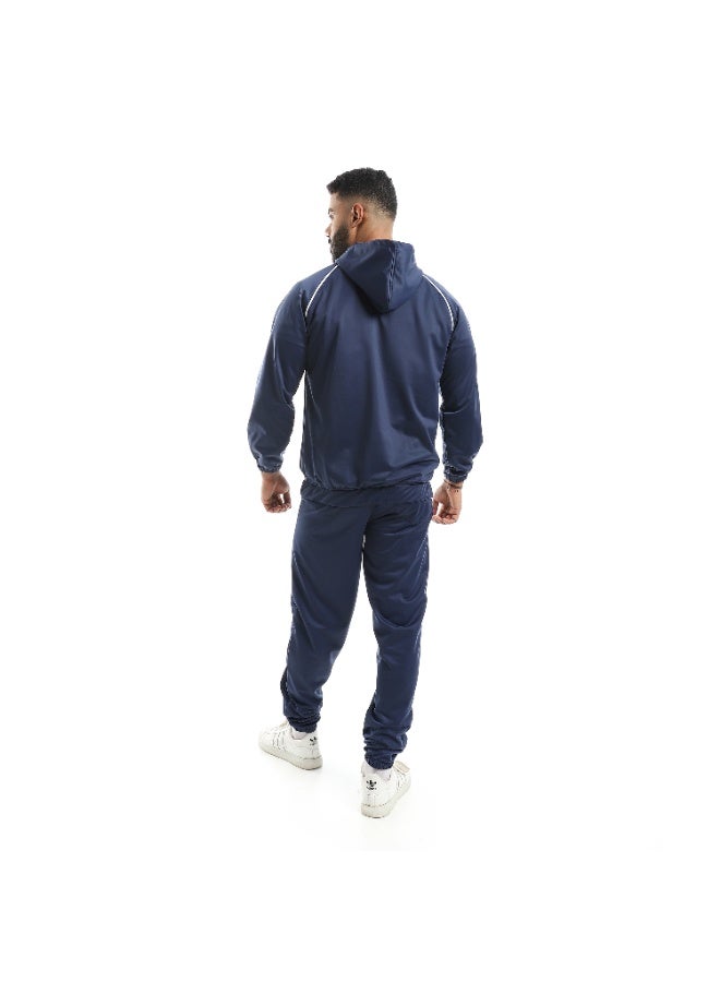 Caesar Men's plain tracksuit with chest print - Image 4