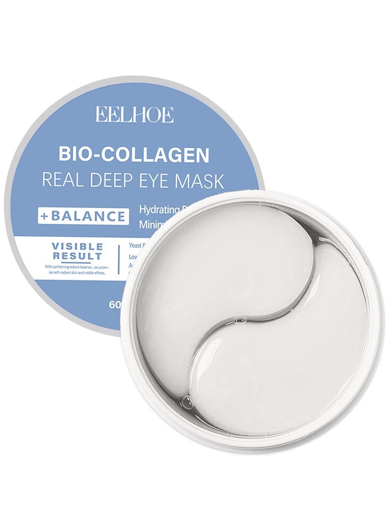 EELHOE Bio-Collagen Eye Patches – 30 Pairs丨Under Eye Patches for Dark Circles, Puffiness, Fine Lines丨With Vegan Collagen, Hyaluronic Acid, Niacinamide, Vitamin E丨Hydrating, Anti-Aging丨Korean Skincare - Image 1