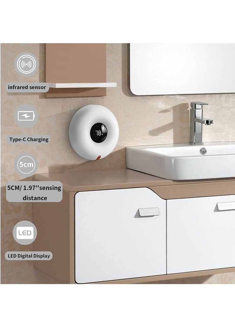 KASTWAVE - Automatic Soap Dispenser Touchless Hand Soap Dispenser 9.5OZ/280ML Foaming Soap Dispenser Wall-Mounted Rechargeable Sensor Soap Dispenser for Kitchen Bathroom Hotel School - Image 1
