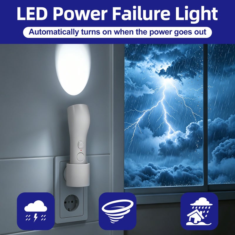 Rechargeable Motion Sensor Night Light with Flashlight - Image 1