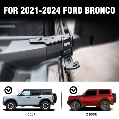 OMU Genesis Series A-Pillar Light Mounting System Compatible with 2021 2022 2023 2024 Ford Bronco, Auxiliary Light mounting Bracket - Image 3