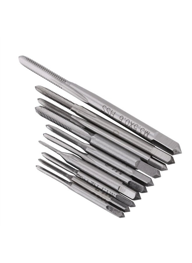 silvercnc - Machine Hand Tap, 10pcs Mini M1 to M3.5 Machine Hand Tap Thread Wire Tapping Threading Taps for Repair Watch and Faucet - Image 1