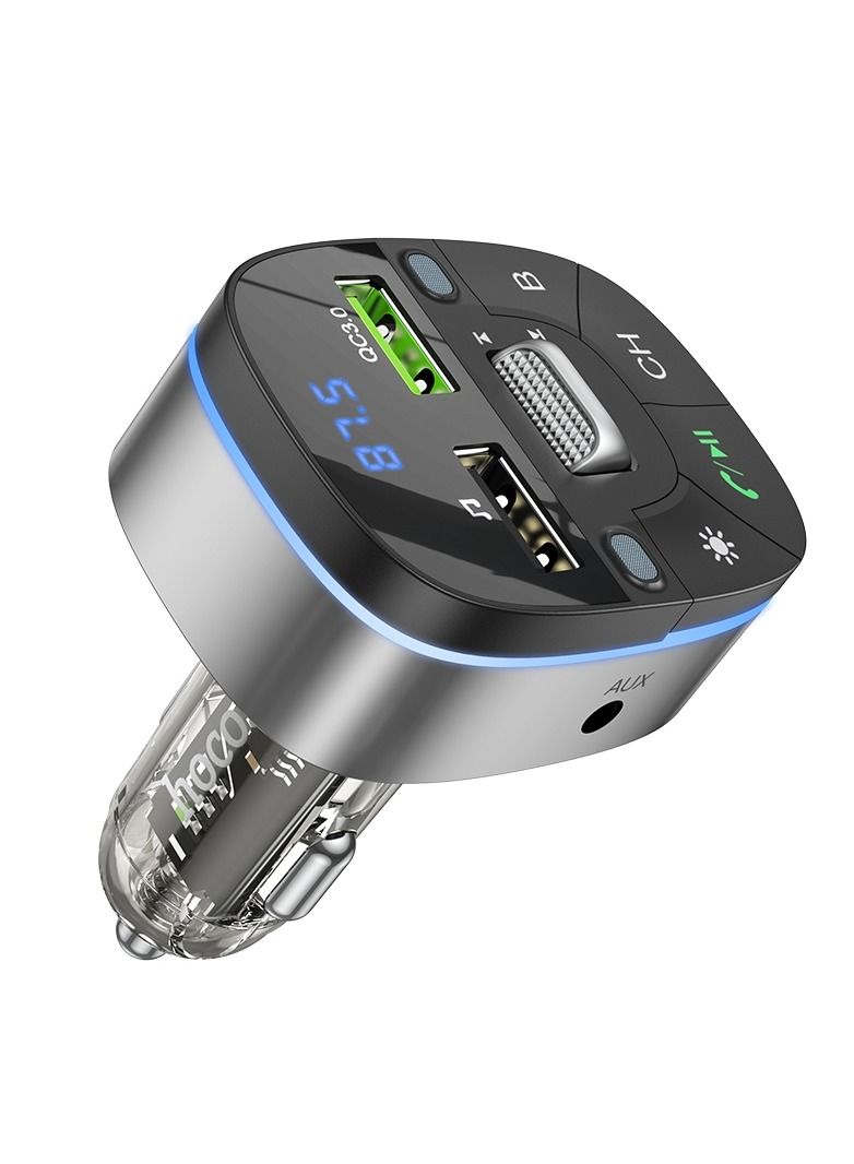 Hoco E71 Car QC3.0 Fast Charge Bluetooth 5.0 MP3 Player FM Transmitter - Image 1
