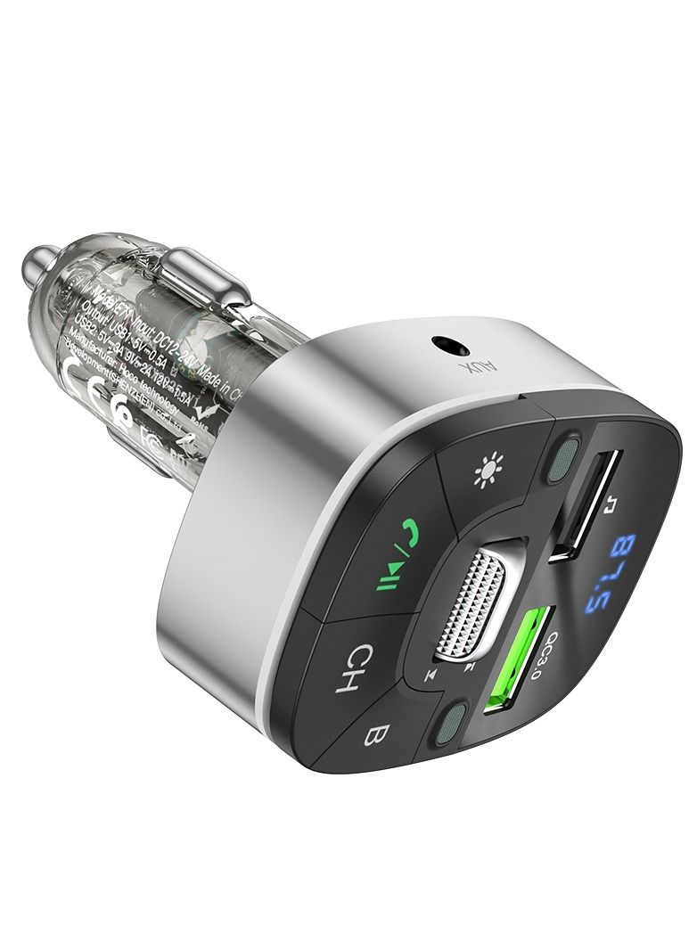 Hoco E71 Car QC3.0 Fast Charge Bluetooth 5.0 MP3 Player FM Transmitter - Image 3