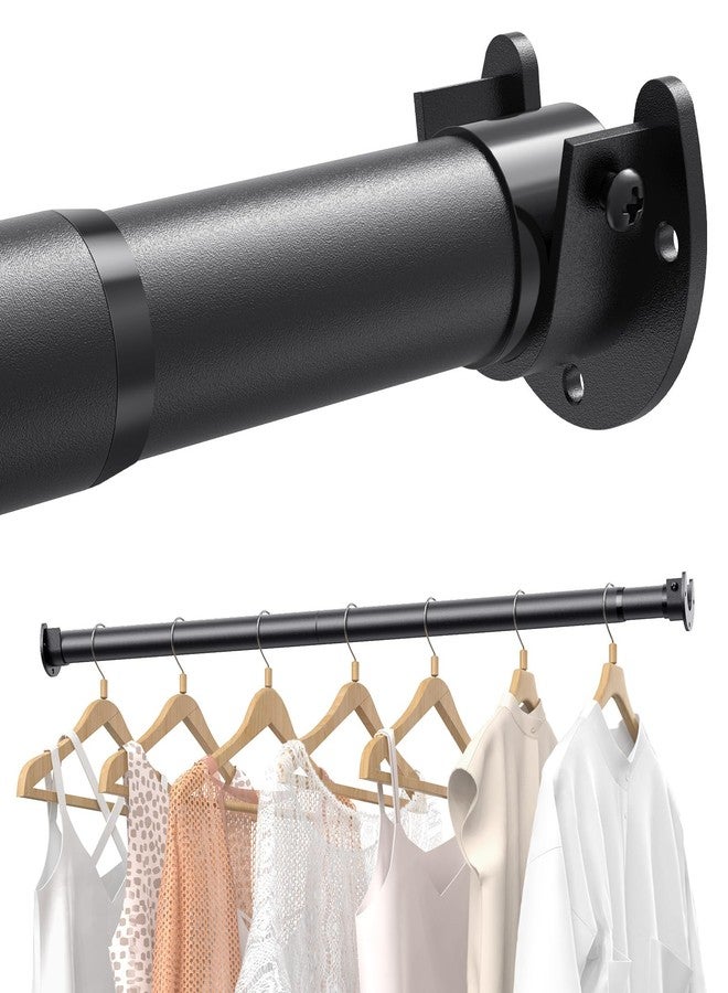 Supforce Closet Rods for Hanging Clothes, 17 to 58 Inches Stepless Adjustable Metal Closet Rod, 1.3 Inches Heavy Duty Clothes Hanging Rod for Closet Wardrobes Laundry RV - Image 1