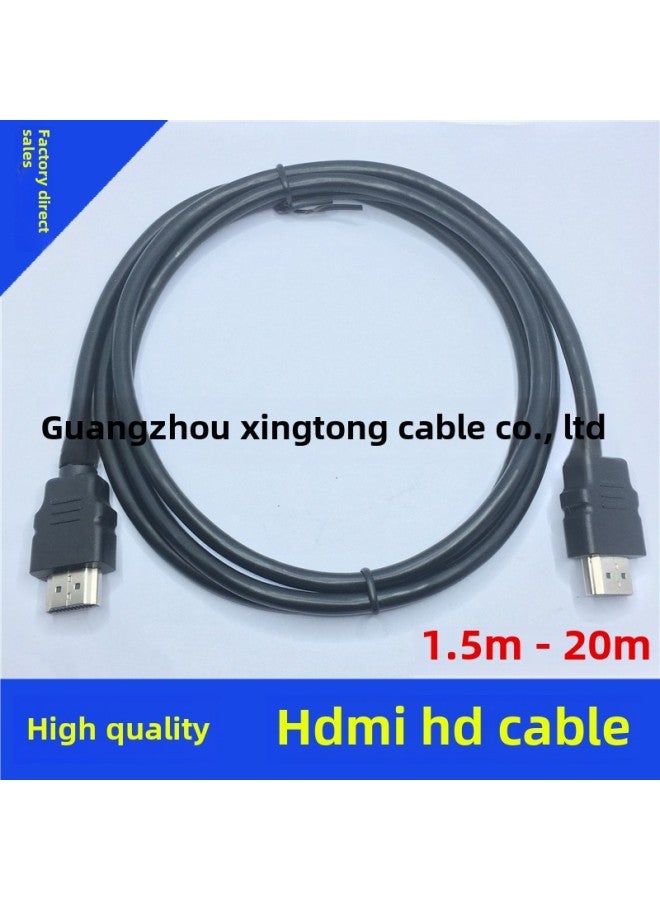 Direct Supply Meter OD7.0 HDMI Cable Hdmi HD Cable Computer Set-top Box Connection TV Projector-Color:OD7.0 Black 20 M - Image 1