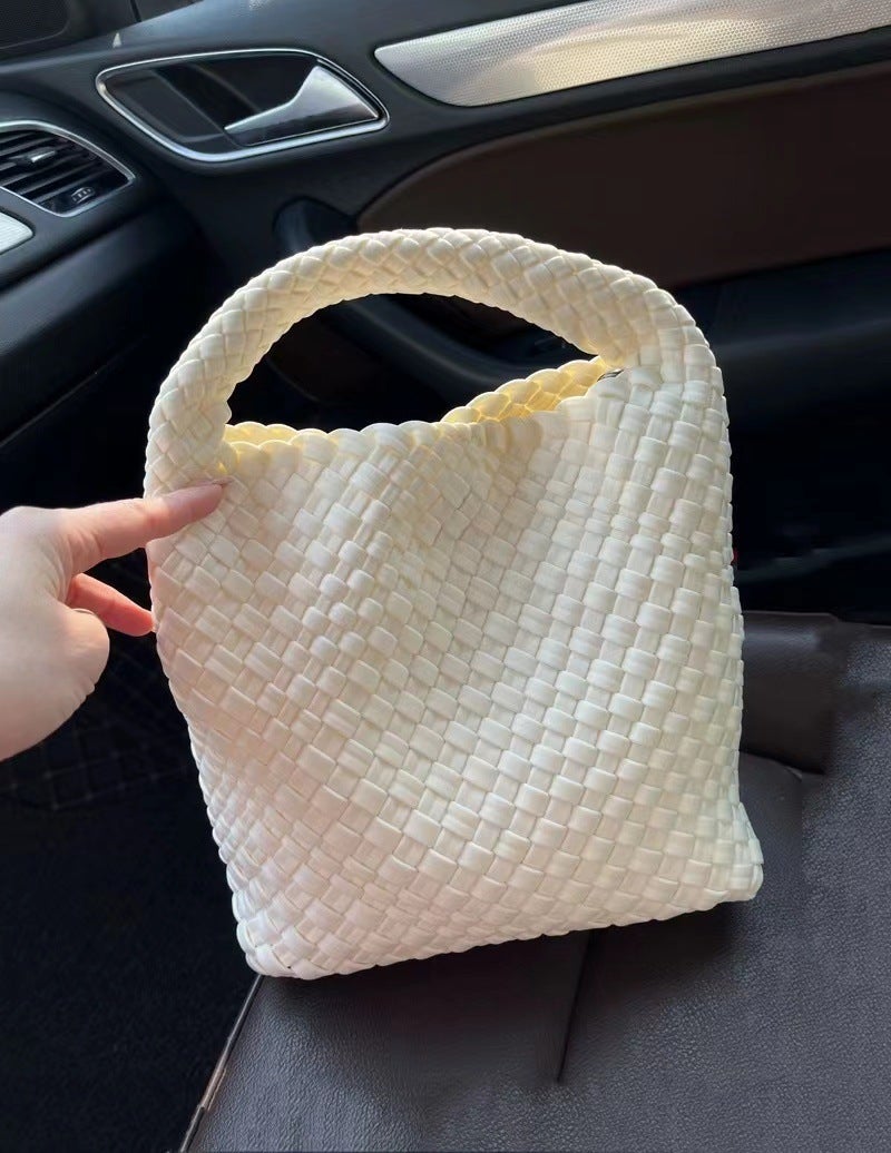 2023 New High-Grade Nylon Woven Underarm Bag Portable Vegetable Basket Tote Bag Chain Messenger Bag Women'S Bag - Image 1