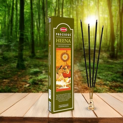 HEM Precious Heena Incense Sticks | 100% Natural & Handcrafted Agarbatti for Meditation, Relaxation & Home Freshness | Long-Lasting Aroma | Eco-Friendly Packaging | Approx. 60 Sticks | 100g Pack - Image 3