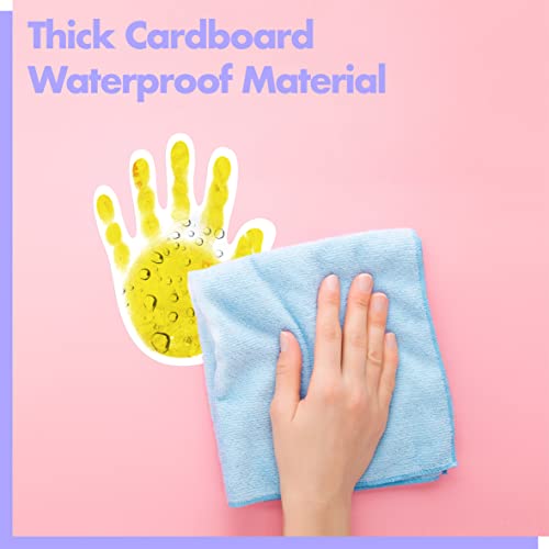 Gethelud 60 PCS Colorful Handprint, Hand Accents Cut-Outs Bulletin Board Classroom Decoration in 10 Colors DIY Crafts Project Party Supplies for Kids Teacher Student Back to School, 5” x 4” - Image 4