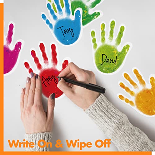 Gethelud 60 PCS Colorful Handprint, Hand Accents Cut-Outs Bulletin Board Classroom Decoration in 10 Colors DIY Crafts Project Party Supplies for Kids Teacher Student Back to School, 5” x 4” - Image 5