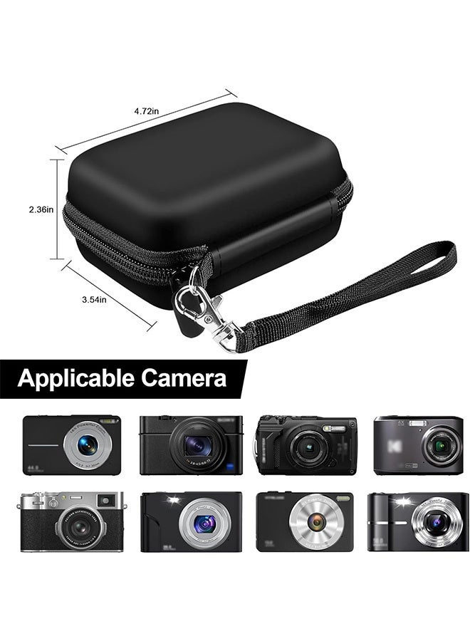 إم إكس إن حقيبة الكاميرا الرقمية، حقيبة تخزين صندوق الحماية من الصدمات الخاص بالكاميرا، استبدال حقيبة تخزين كبل السفر الخاص بحقيبة الحماية من كاميرا الجيب (أسود) - Image 2