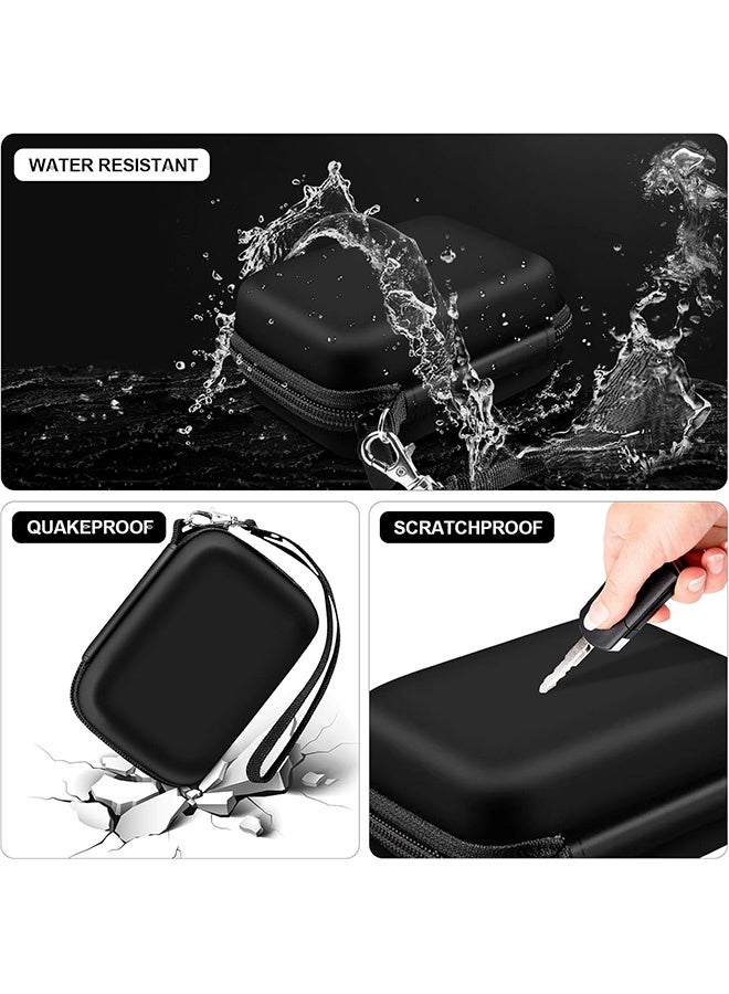 إم إكس إن حقيبة الكاميرا الرقمية، حقيبة تخزين صندوق الحماية من الصدمات الخاص بالكاميرا، استبدال حقيبة تخزين كبل السفر الخاص بحقيبة الحماية من كاميرا الجيب (أسود) - Image 3