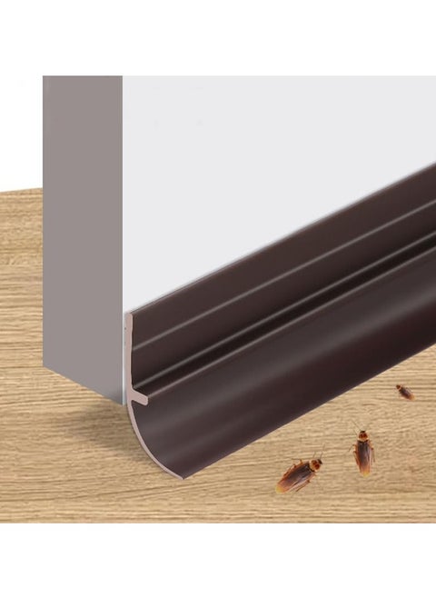 Door Draft Stopper, Weather Stripping Soundproof Seal Strip – Self-Adhesive Multi-Functional for Door/Window Gap, Dustproof Insect Proof(3PCS Brown, 90cm x 4cm)