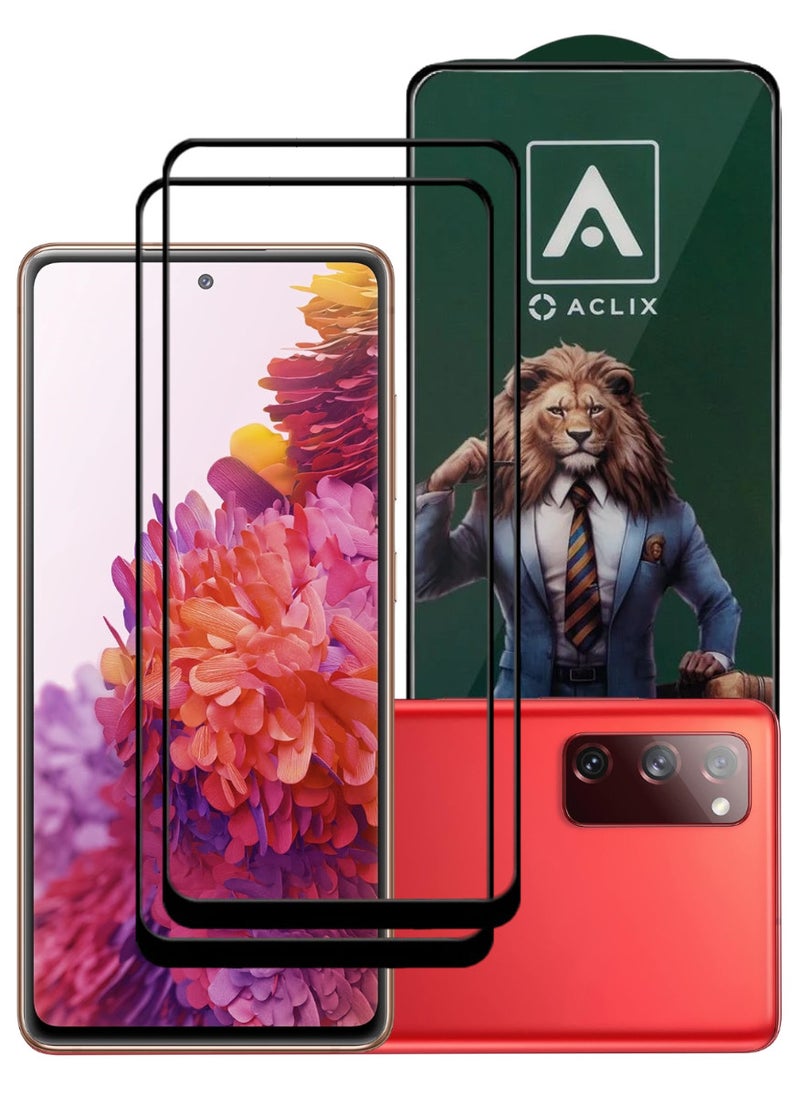 ACLIX 2 Pieces Antistatic ESD Dustproof Premium Quality High Definition Tempered Glass Screen Protector Designed For Samsung Galaxy S20 FE - Image 1
