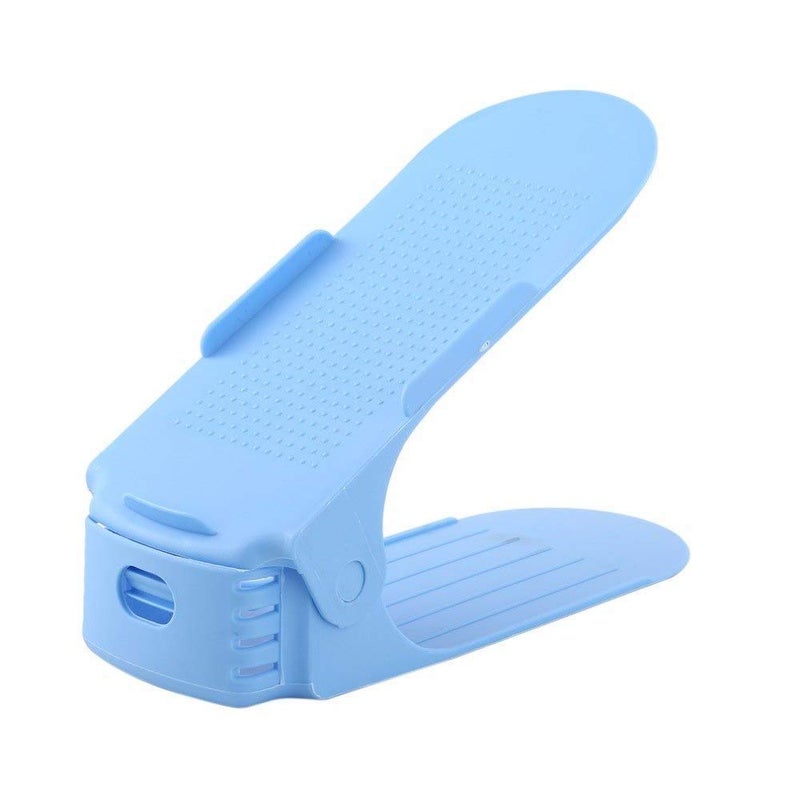 BSBDA BSBDA Shoe Holder Plastic Space Saving Rack Stand Folding Slots Organizer for Sandals Slipper Heels Boots Pack Of 6 - Image 5