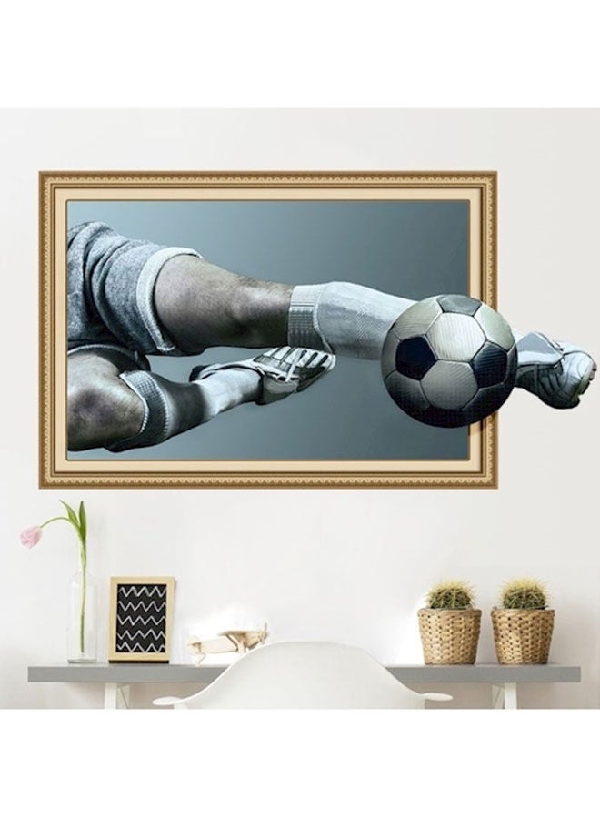 نيبمينينت ملصق جدارية بتصميم ثلاثي الأبعاد يخترق الجدار مناسب لغرف الأطفال متعدد الألوان 50x70سم