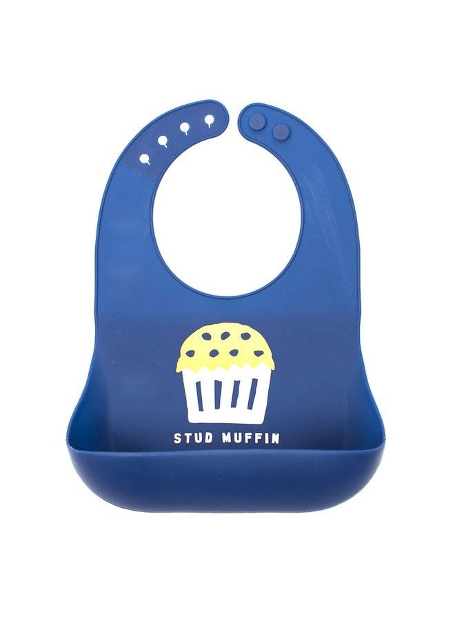 Bella Tunno - Wonder Bib Adjustable Silicone Baby Bibs For Boys Durable And Waterproof Bpa Free Silicone Stud Muffin - Image 1