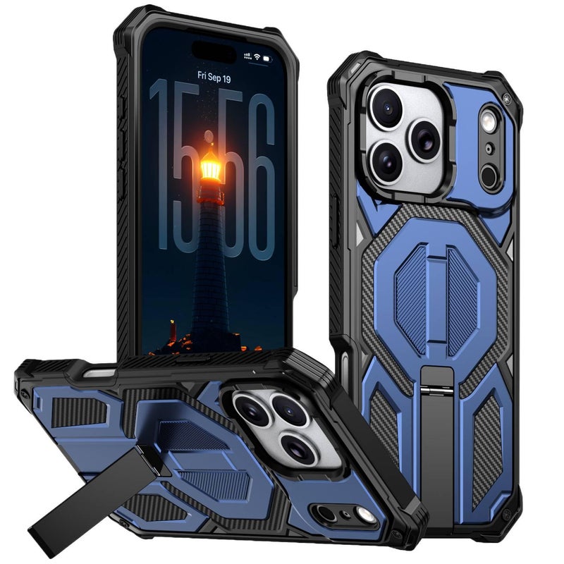 MagSafe Case | PC | Blue | Hidden Kickstand | Strong Magnetic | Shockproof Cover for iPhone 13 - Image 1
