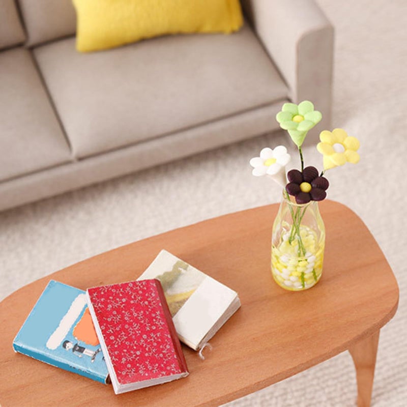 Dollhouse Accessory: 1:12 Scale Miniature Furniture Model — Cherry Wood Coffee Table - Image 3