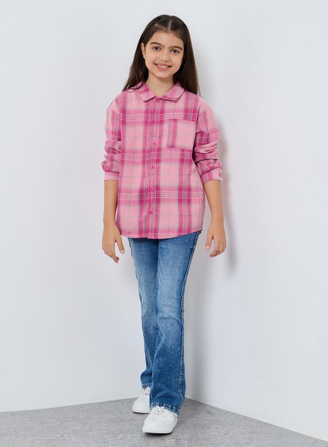 Styli Teens Pink Checkered Shirt - Image 2