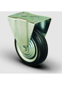 Emes Fixed Table Mounted, Bushed, Rubber Medium Industrial Wheel Diameter: 100 - Ek02 Spr 100 