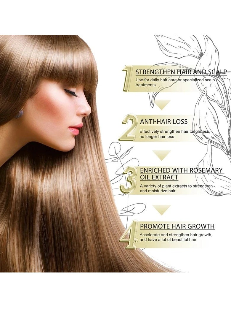 SOUTH MOON - Hair Growth Essential Oil. Natural Hair Thickening Oil, Nourishing And Strengthening Hair Growth Essence, Safe Simple And Effective Hair Treatment Oil For Repairing Baldness And Hair Loss - Image 1