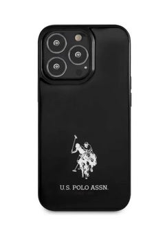 U.S.Polo iPhone 13 Pro 6.1inch Full TPU Mini Horses Logo USPA - Black  - Image 1
