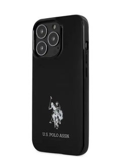 U.S.Polo iPhone 13 Pro 6.1inch Full TPU Mini Horses Logo USPA - Black  - Image 3