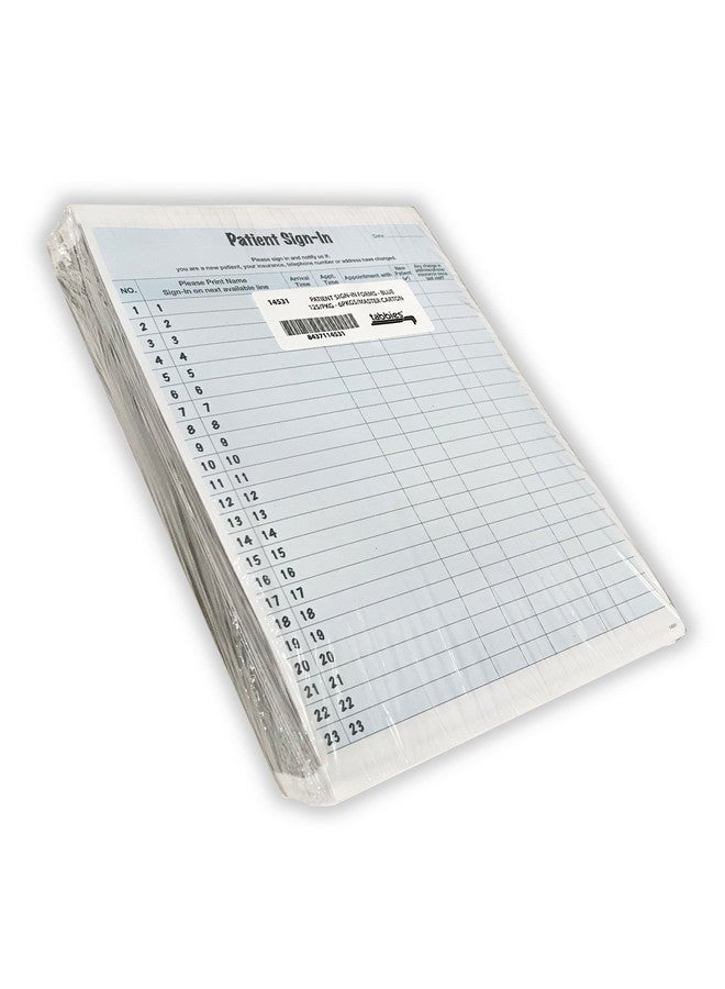 Tabbies Patient Sign-In Label Forms, 8-1/2" x 11" Form, Blue, 23 Labels/Sheet, 125 Sheets/Pack, Confidentially Sign In Your Patients, Also Provides a Daily Patient Log (14531) - Image 5