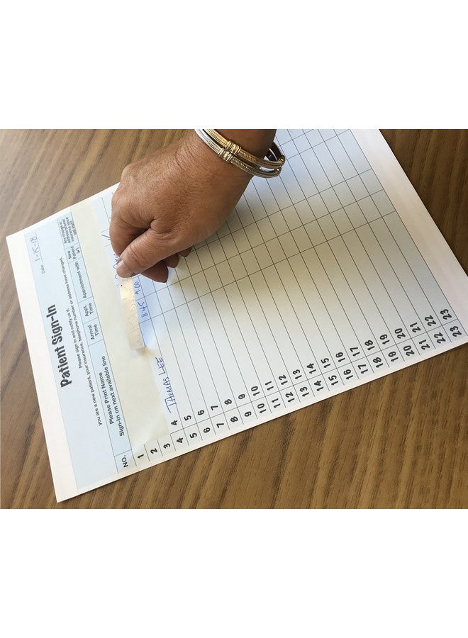 Tabbies Patient Sign-In Label Forms, 8-1/2" x 11" Form, Blue, 23 Labels/Sheet, 125 Sheets/Pack, Confidentially Sign In Your Patients, Also Provides a Daily Patient Log (14531) - Image 3