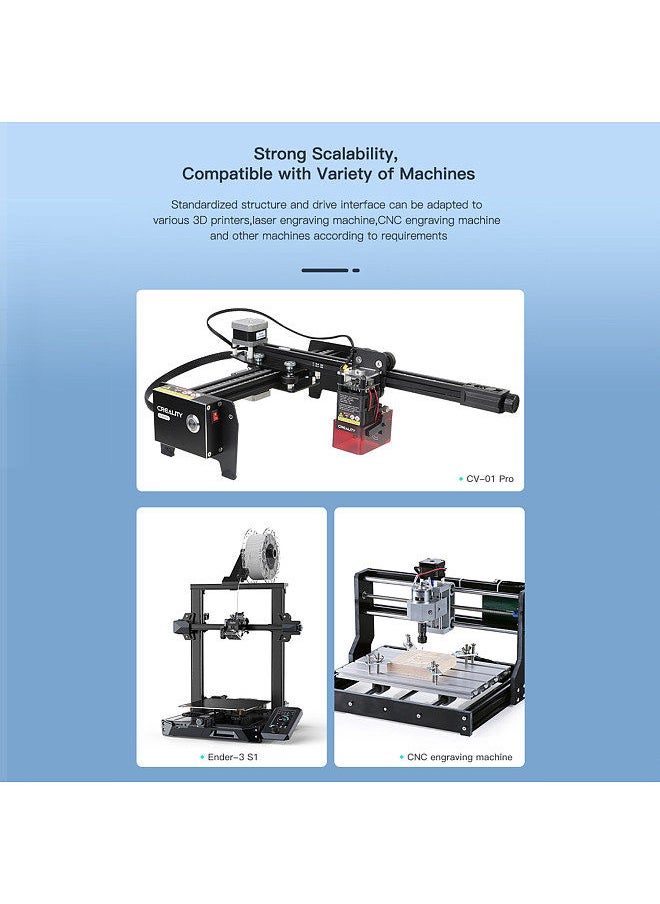 Ender-3 S1 CV-Laser Module 24V 1.6W Laser Head Compatible with Ender-3 S1 Pro/Ender-3 S1 Plus CV-01 PRO CNC Laser Carving Machine Precise Focusing Laser Spot Soot Absorption Eye Protection