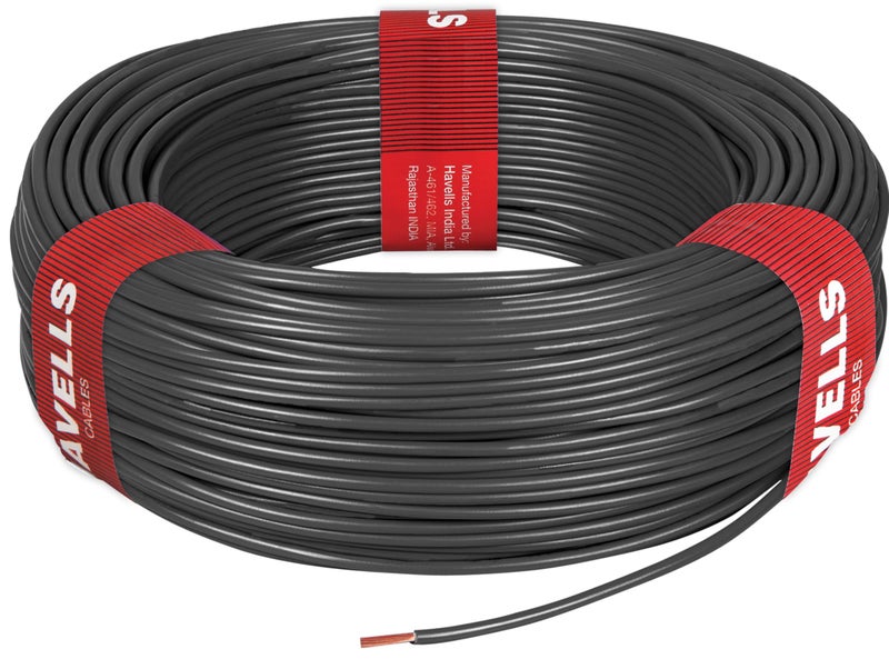 Havells LifeLine+ S3 | 2.5 sq.mm Copper Wire (180m-Black)| Class 2 Conductor (100% Copper), Heat Resistant & Flame Retardant - Ideal for Domestic & Industrial Use (WHFFDNKL12X57) - Image 2