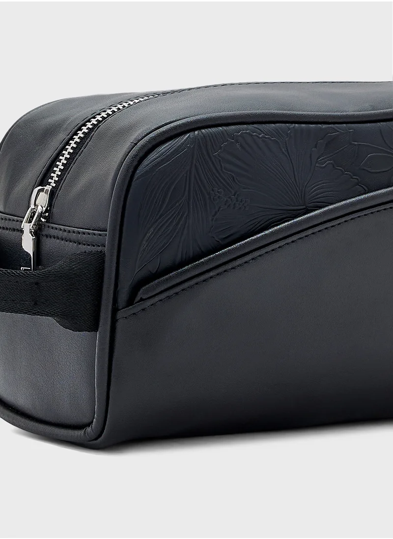 Robert Wood Texture Detail Travel Kit Wash Bag