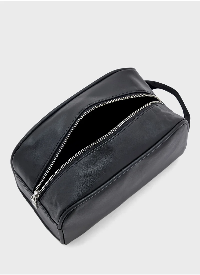 Robert Wood Texture Detail Travel Kit Wash Bag