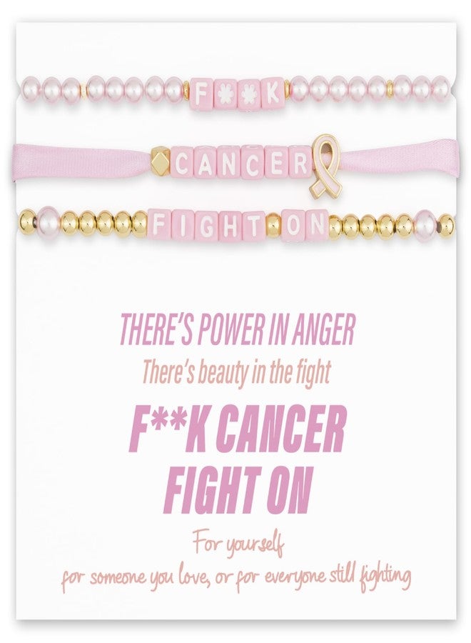DoDoBeads Cancer Care Gifts for Women, Breast Cancer Awareness Bracelets, Red Ribbon Week Bracelets, Support Gift for Fighters & Survivors - Image 1