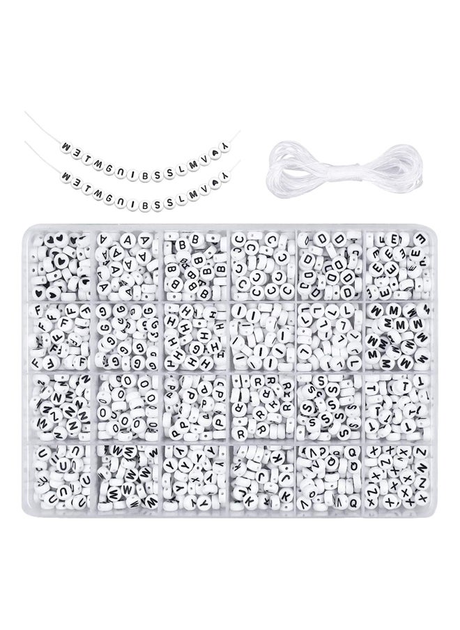Generic - Aplabet Beads 26 Letters with 8M String Rope - Image 1