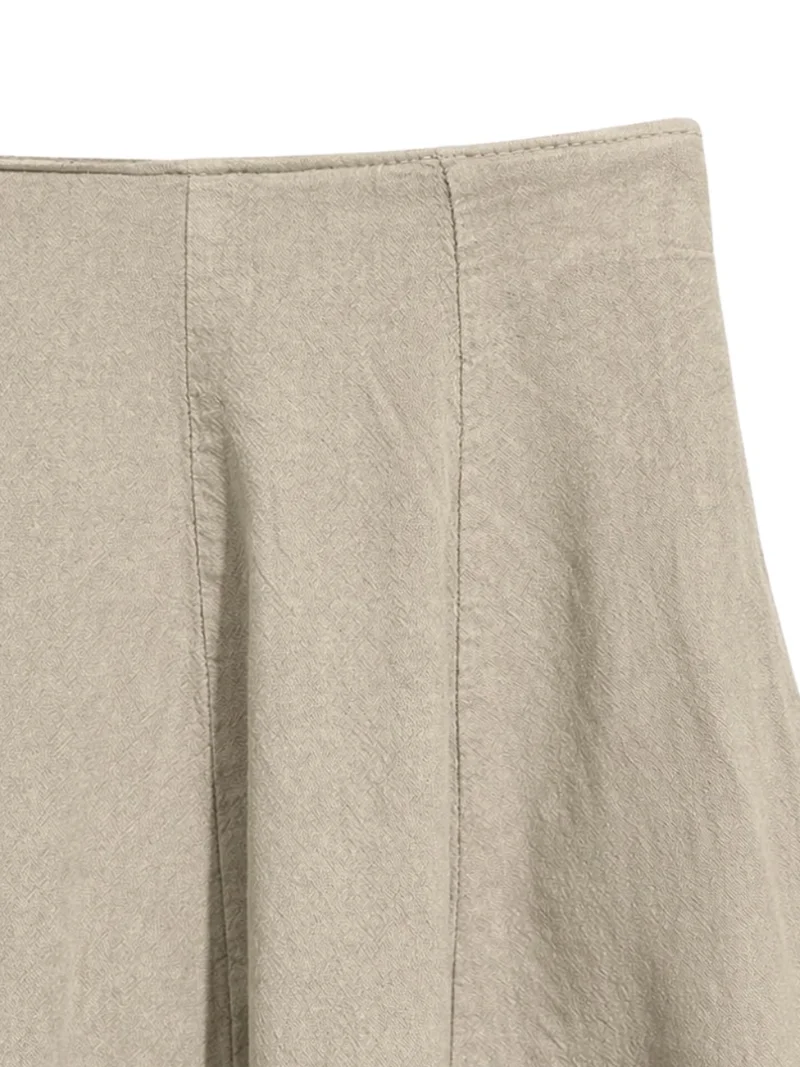 ميكسراي MIXRAY High Waist A-Line Midi Skirt