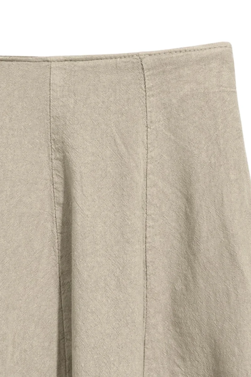 Mixray MIXRAY High Waist A-Line Midi Skirt