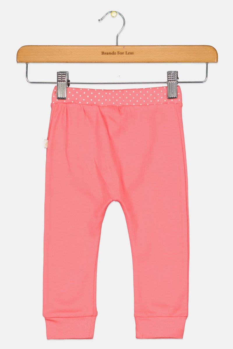 Hamleys Toddlers Girl Graphic Print Jogger Pants, Pink - Image 3