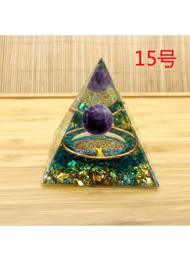 Generic Crystal Shards Energy Pyramid Office Decor 15. 