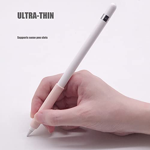 YINVA 4 PCS Grip Holder Compatible with Apple Pencil 1st Generation, Premium Silicone Ergonomic Case Cover Sleeve Accessories Compatible with iPad Pencil 1 Gen (Pink,Purple,Blue,Black,) - Image 4